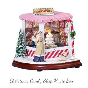 Roman Christmas Candy Shop Musical Box